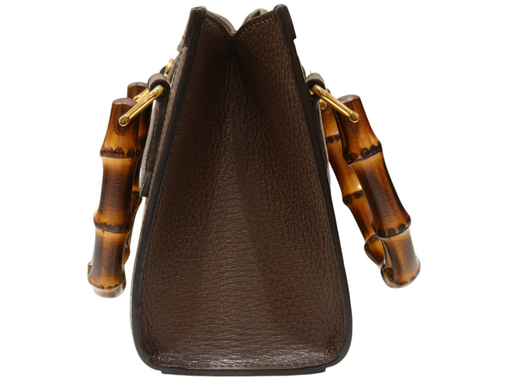Gucci Bag Leather Brown GG Diana Jumbo Handbag - Picture 3 of 9